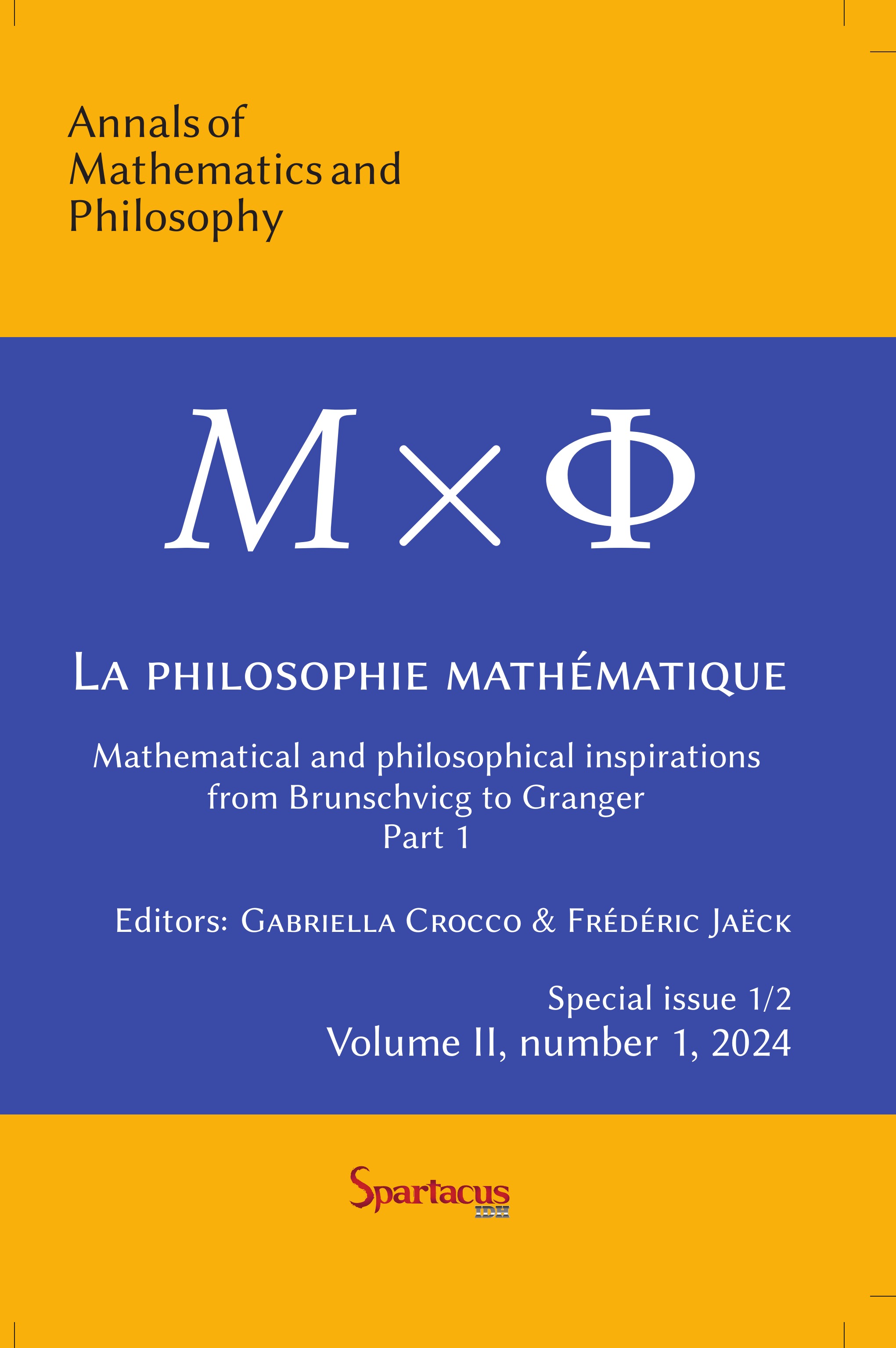 Mathematical Thinking — Annals of Mathematics and Philosophy